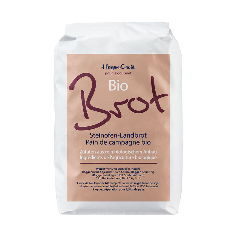 Steinofen-Landbrot: Bio-Brotbackmischung von Hagen Grote