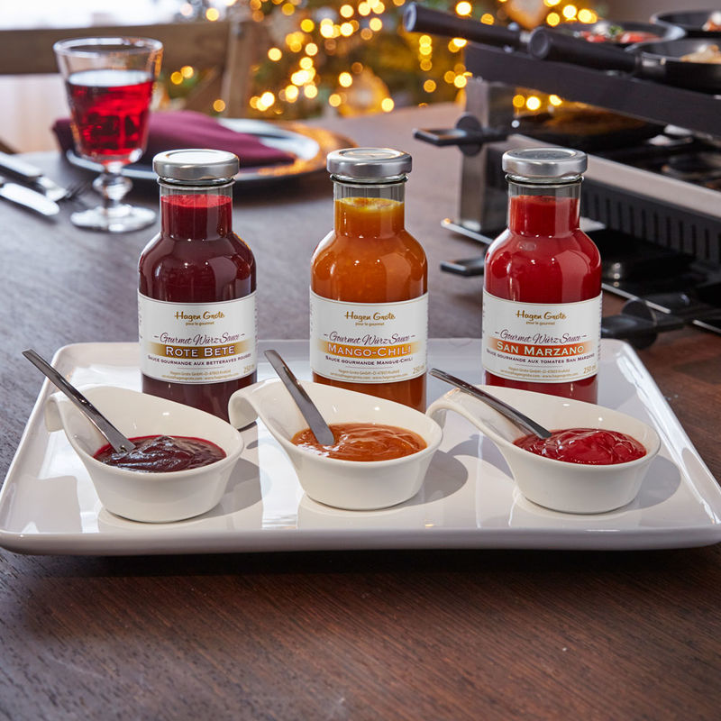 Gourmet W�rz-Saucen f�r Raclette und Fondue: Spitzenqualit�t, rein nat�rliche Zutaten