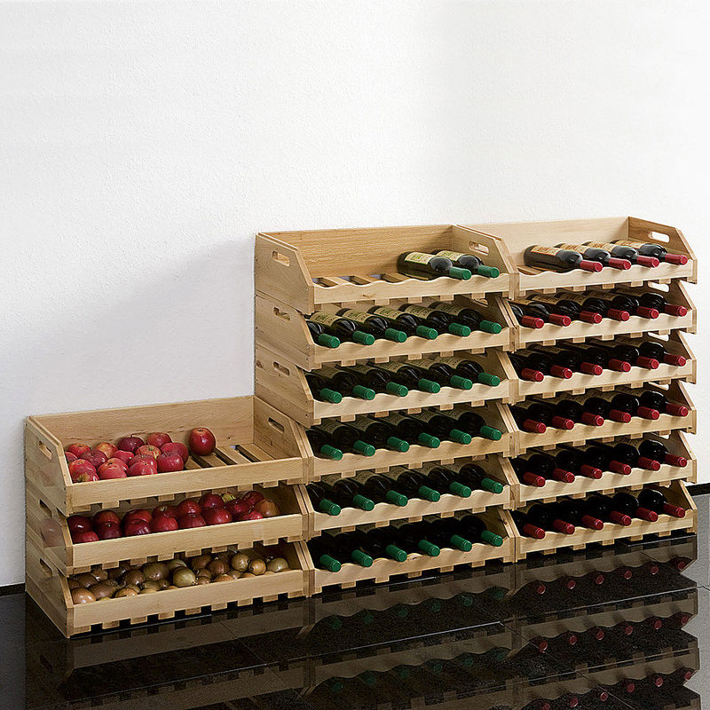 Wein-Stapelregale