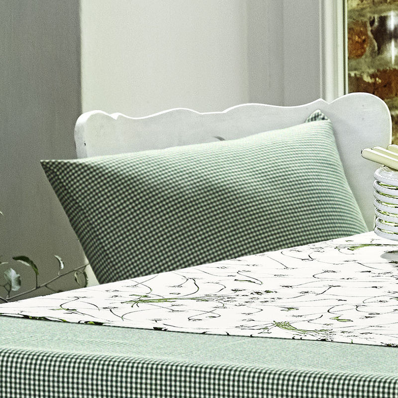 Kissenh�lle 45 x 45 cm Vichy (gr�n)