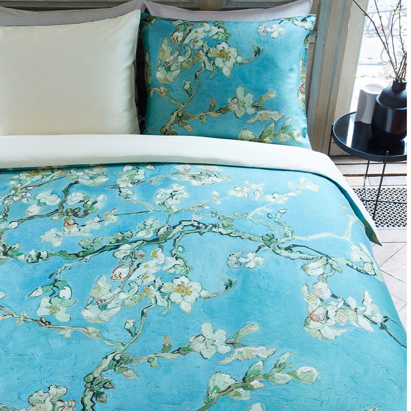 Luxuri�se Satin-Bettw�sche mit van Goghs Mandelbl�te Bild 4