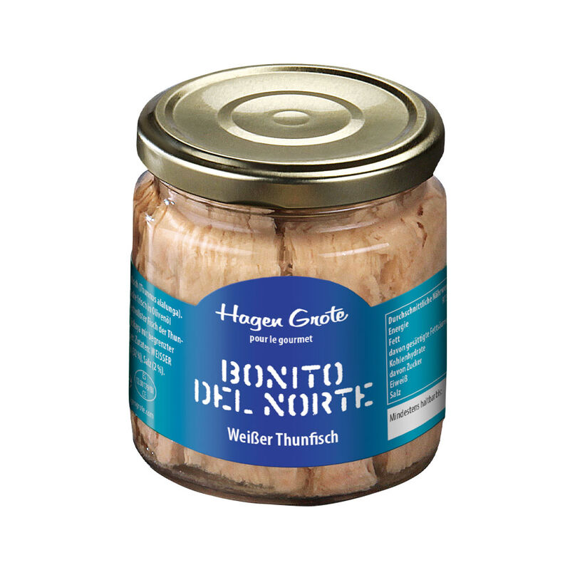 Seltener wei�er Angelthunfisch 1 Glas