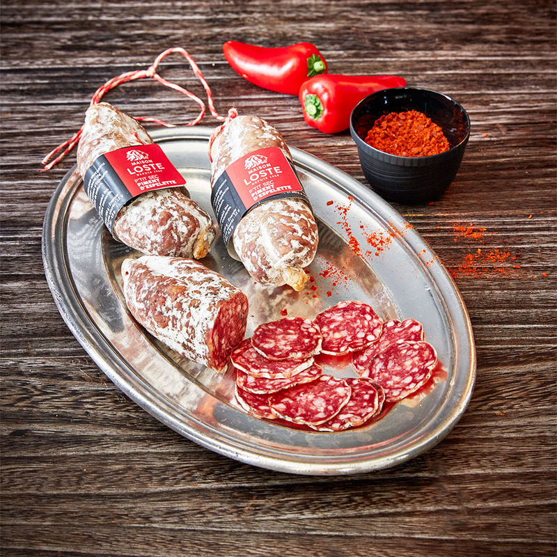 Franz�sische Salami mit Piment d'Espelette aus der Auvergne