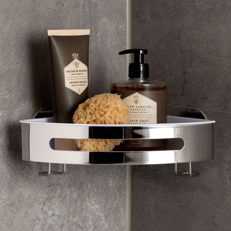 Eckablage: Premium Bad-Accessoires - Anbringung auch ohne Bohren m�glich
