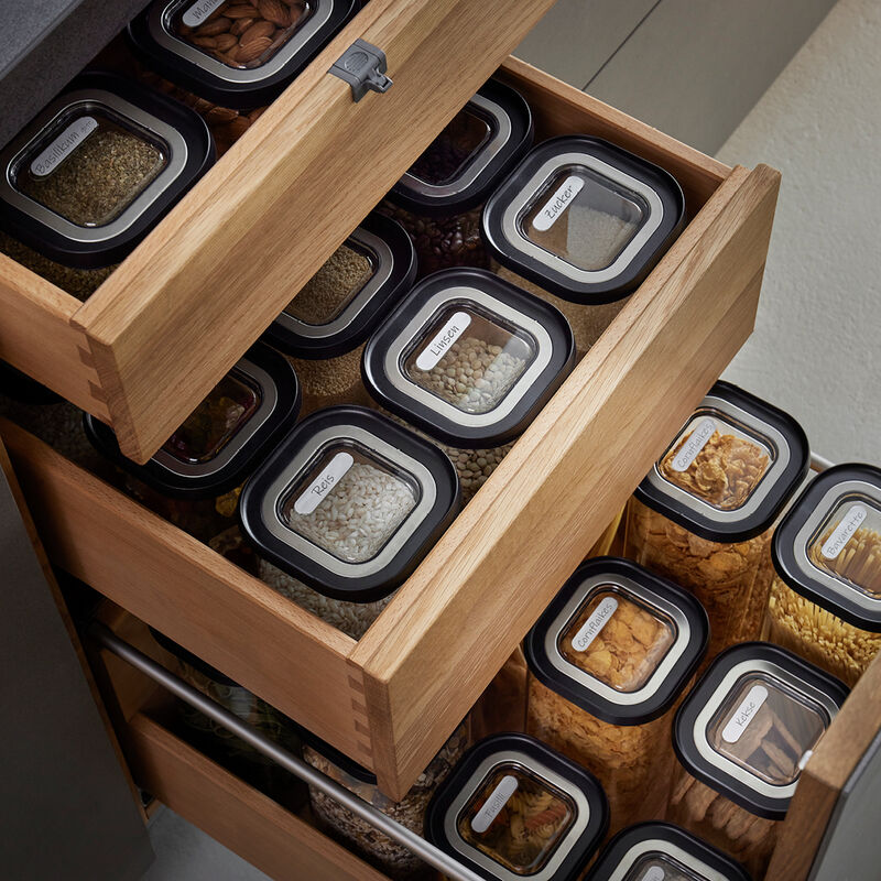 Stilvolles Klarsichtdeckel-Vorratsglas: Lebensmittel sicher und platzsparend aufbewahren Bild 5