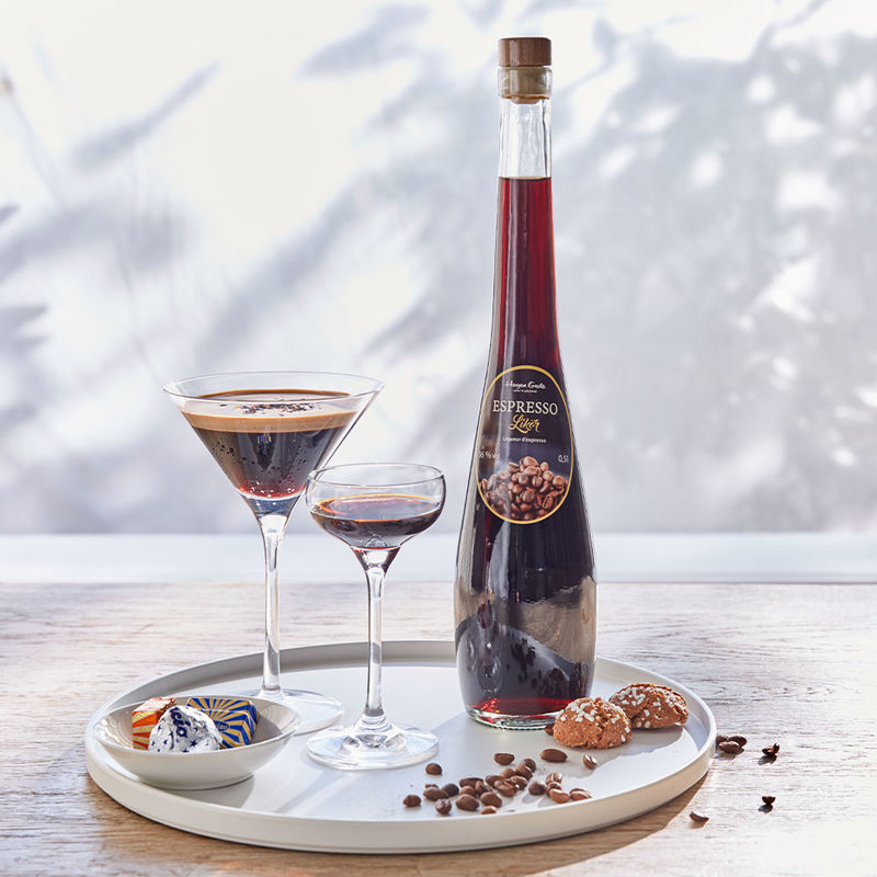 Wunderbar aromatisch duftender Espresso-Lik�r nach traditionellem Mail�nder Rezept