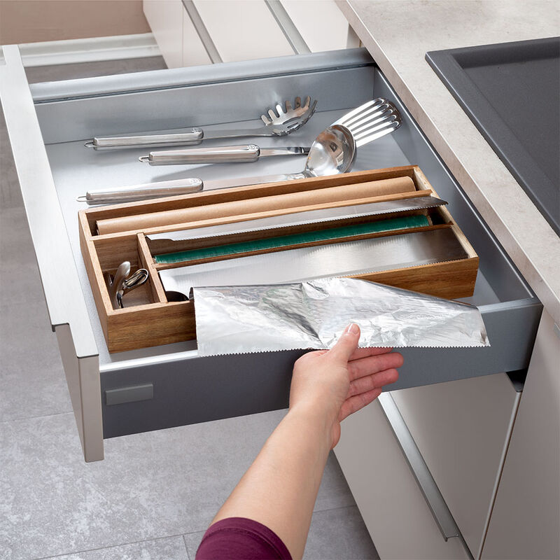 Folienspender-Einsatz: Folien bequem aus der Schublade heraus abrei�en Bild 3