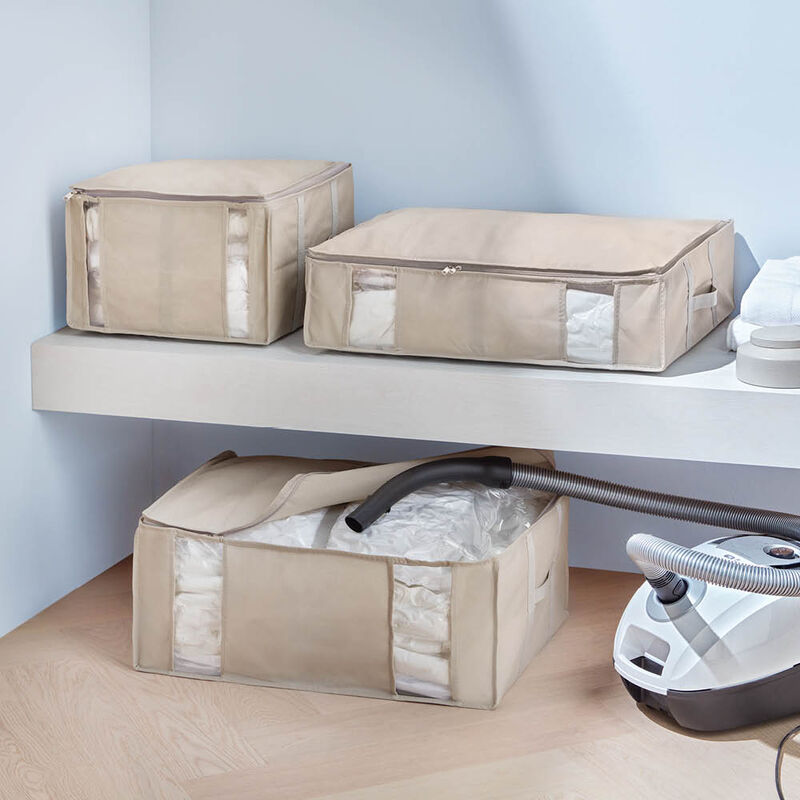 Vakuumtaschen verringern Volumen um bis zu 80 %, Box, Stauraum-Box