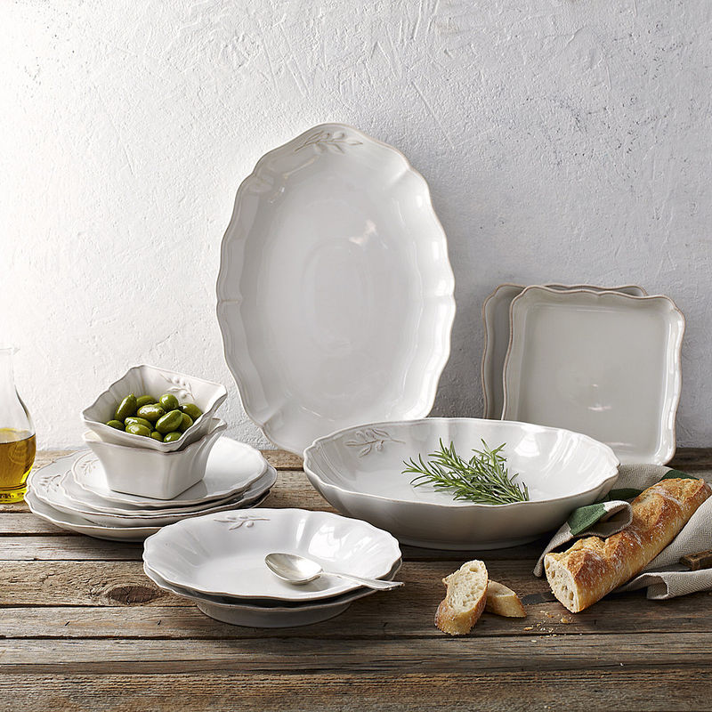 Dessertteller: Bildsch�nes mediterranes Olivengeschirr