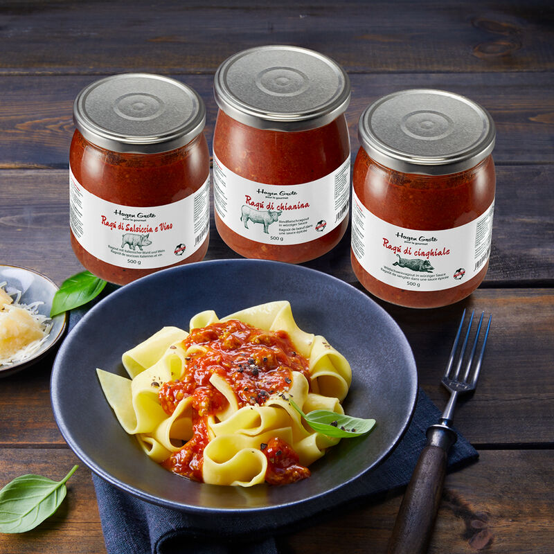 Traditionelles italienisches Rag� mit Salsiccia & Barolo
