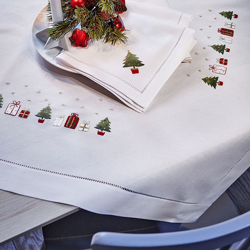 Tischset: Handgestickte Weihnachtstischw�sche Geschenke