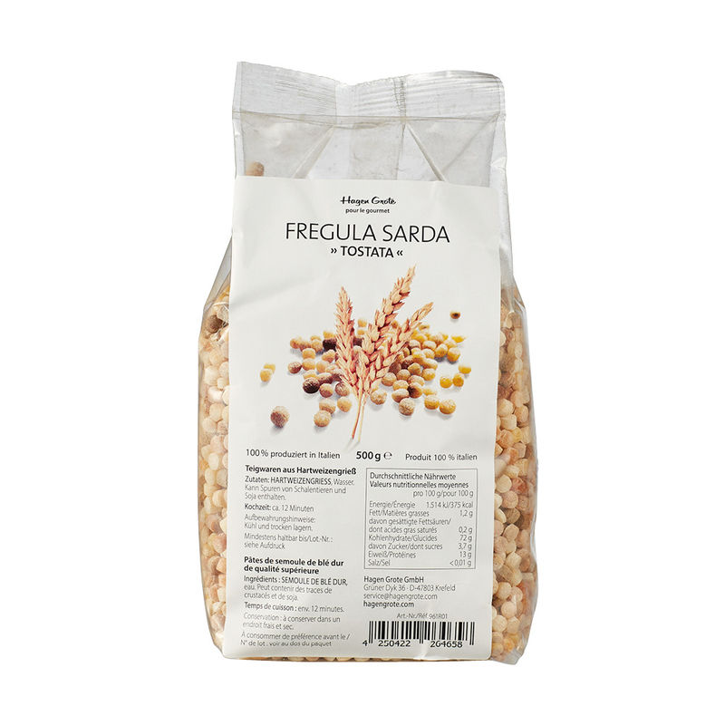 Fregula: Sardische Kugel-Pasta Natur getoastet