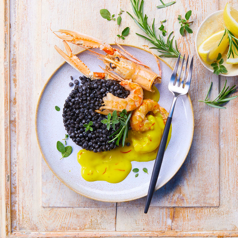 Fregula: Sardische Kugel-Pasta  sarda al nero getoastet Bild 2