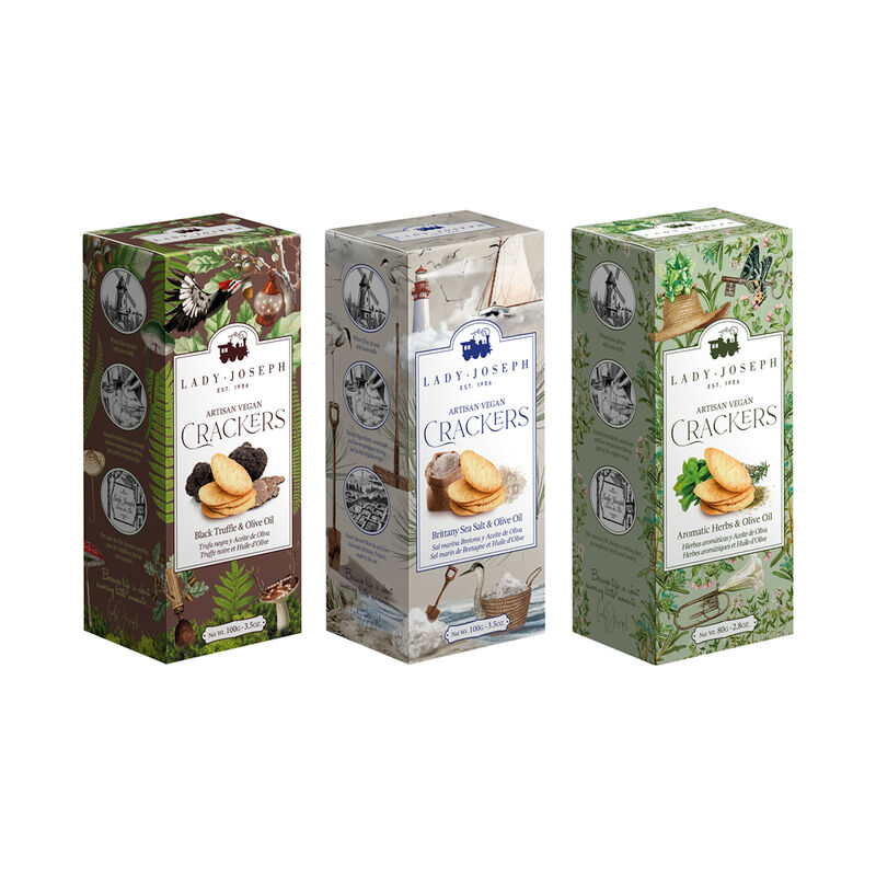 Unwiderstehlich: Von Hand hergestellte vegane Cracker im 3er Set Bild 2