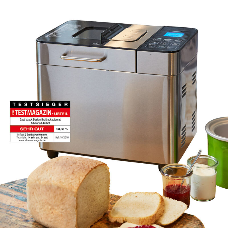 Testsieger: Brot-Backautomat, der sogar Eis, Joghurt, Marmelade zubereitet