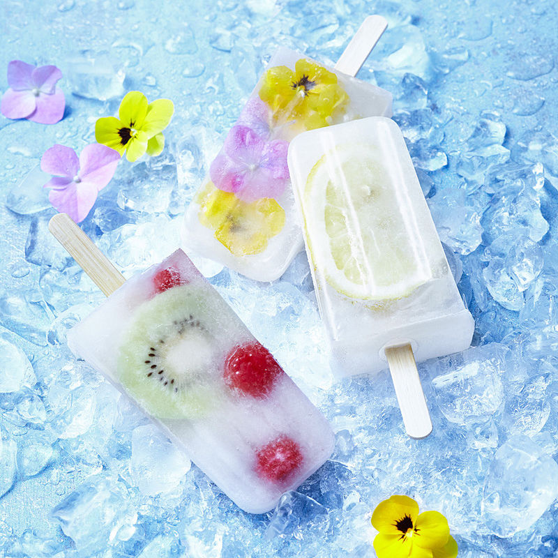Hygienische Edelstahlformen f�r erfrischendes Frucht- und Wassereis am Stiel Bild 4