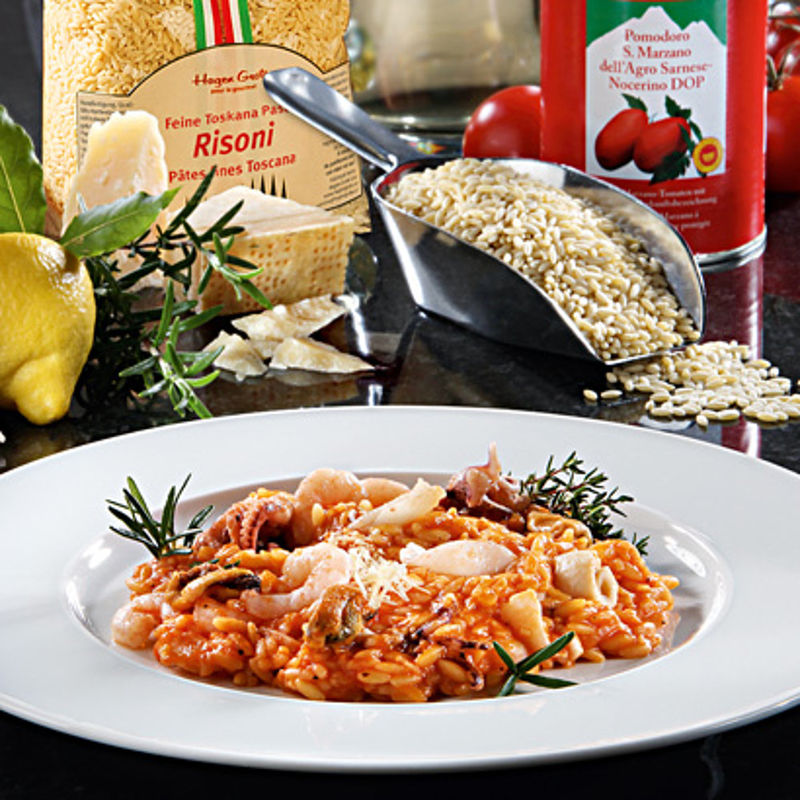 Risoni-Risotto mit Meeresfr�chten