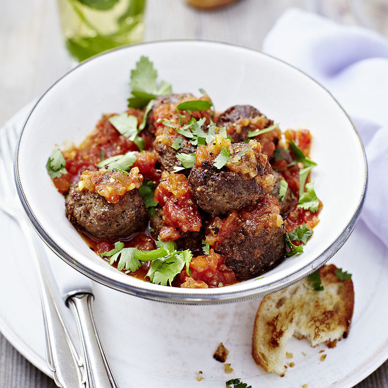 Arabische Salzzitronen-Lammfleischb�llchen in Tomatensauce