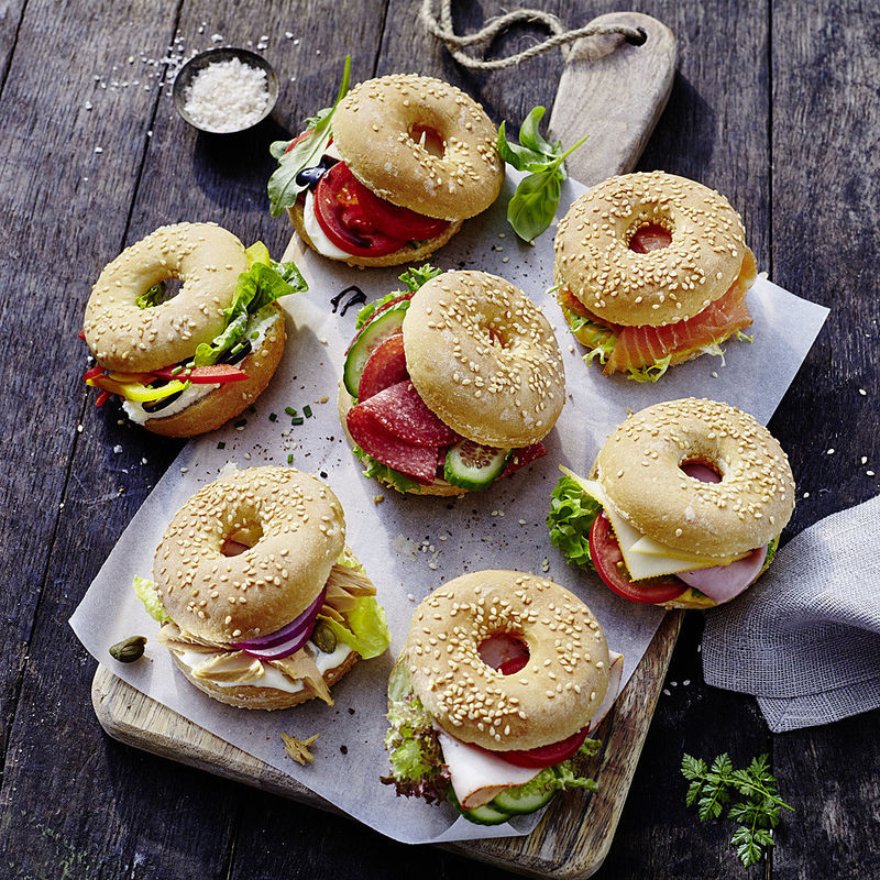 Bagels 7-fach gef�llt