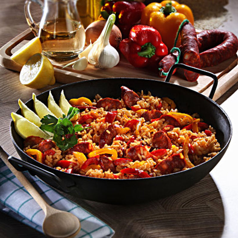 Chorizo-Paella (Arroz con chorizo)