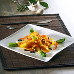 Warmer Sepia-Gem�se-Salat mit Safran-Vinaigrette
