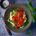 Tagliatelle al rag� di Cinghiale (Wildschweinragout)