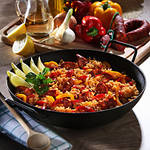 Chorizo-Paella (Arroz con chorizo)